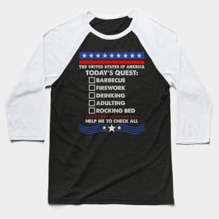 Today's Quest | 4th Of July Baseball T-Shirt